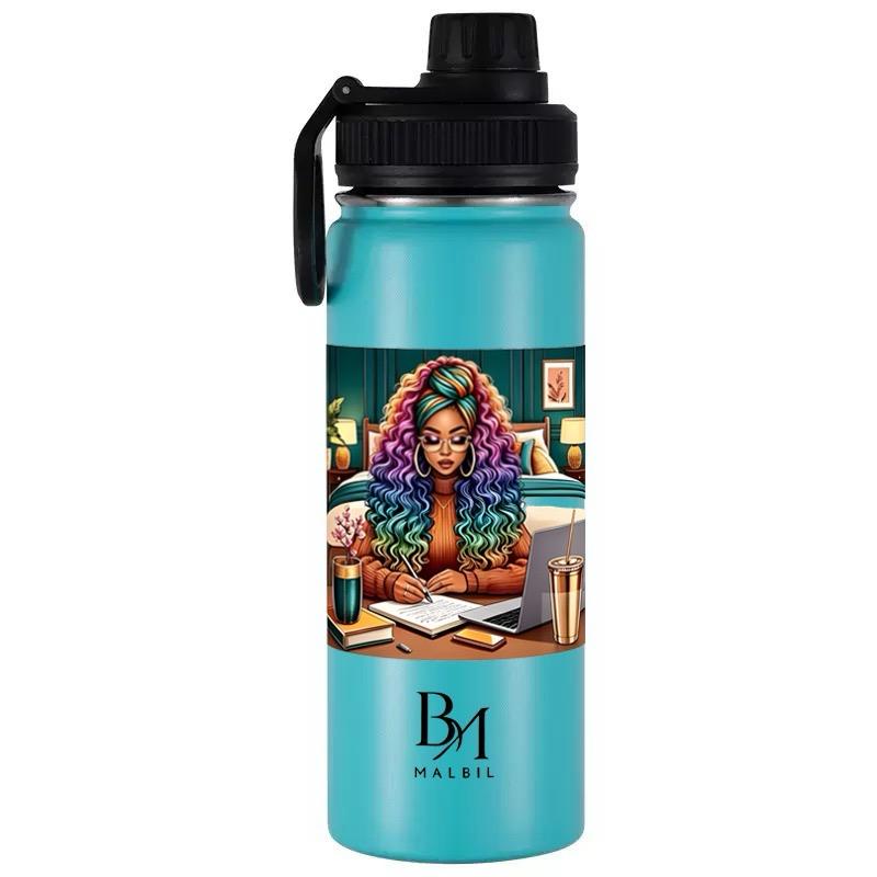 MALBIL 22 oz insulated stainless steel tumbler with magnetic phone holder