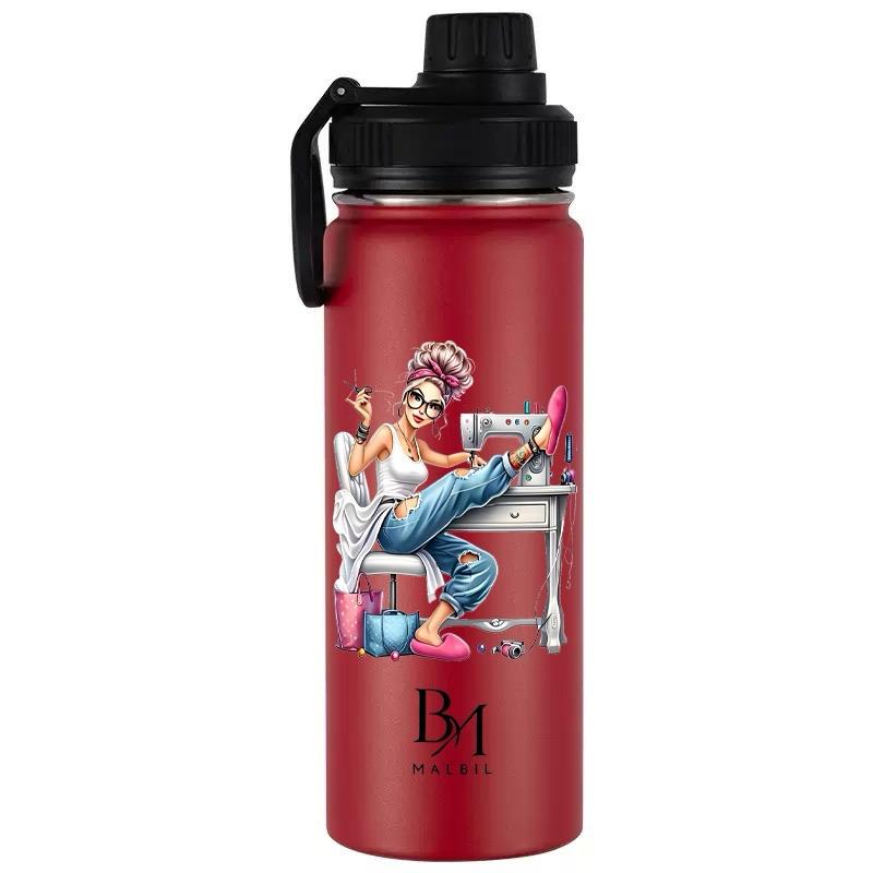 MALBIL 22 oz insulated stainless steel tumbler with magnetic phone holder